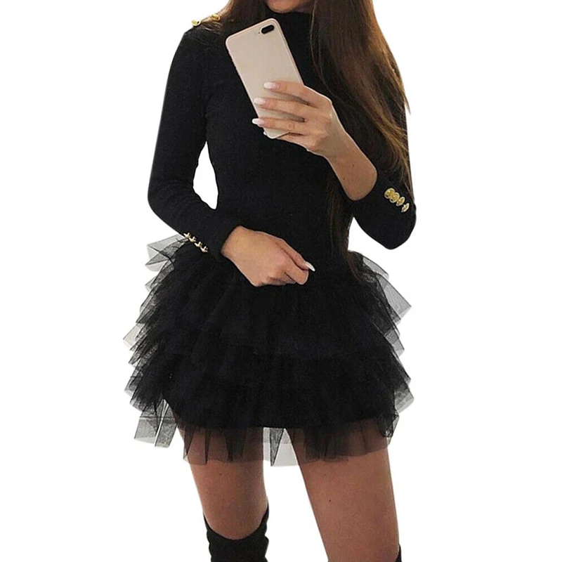 long sleeve tutu dress