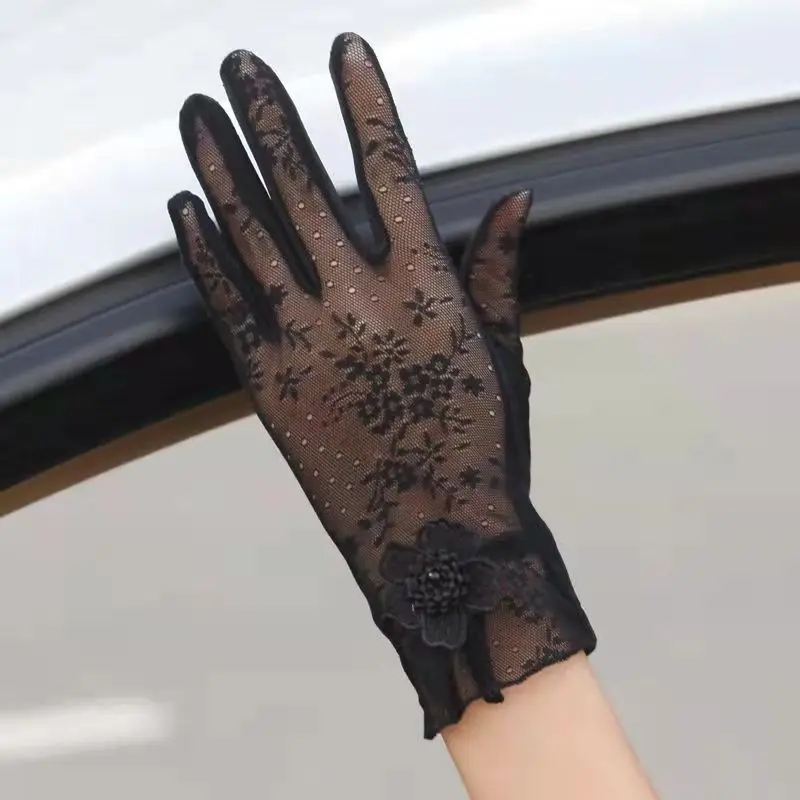 driving gloves lace