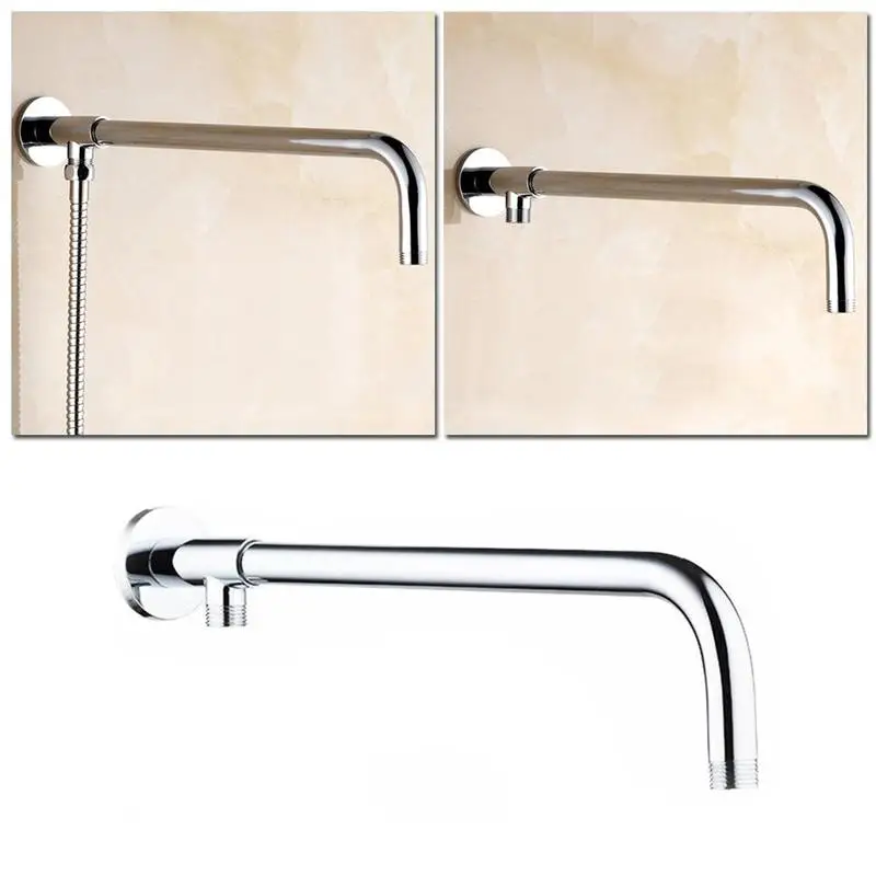 Купить Сантехника 1 Pcs Steel Shower Arm Wall Mounted Shower Arm Bracket Extension Tube Kit