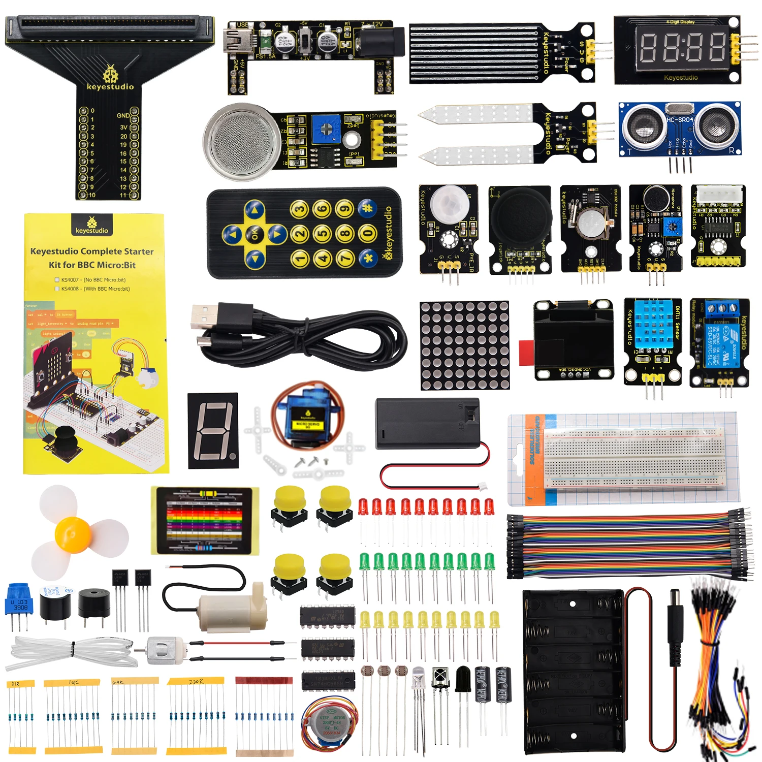 Купить Активные компоненты | Keyestudio Programming STEM Microbit V2 ...