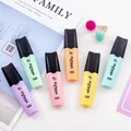 Macaroon Color Mini Colorful Highlighters Pastel Markers 6 Colors Single Text Focus Marker Pens for School Office preview-3