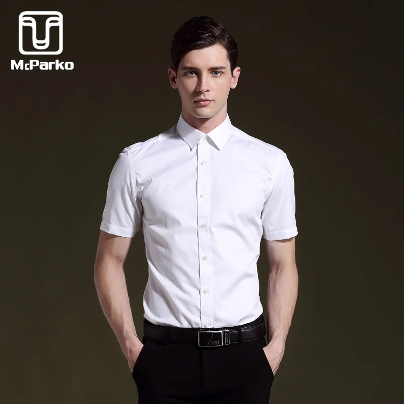 mens shirts short sleeve white