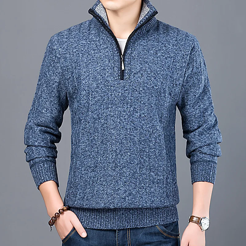 Men Sweater Winter O-neck Knitted 