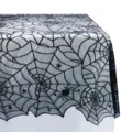 Halloween Tablecloth Table Runner Table Flag Decoration Lace Knitted Spider Web Fireplace Mantle Home Kitchen Party Supply preview-6