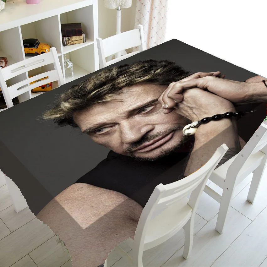 Αγορά Προϊόντα υφάσματος  Johnny Hallyday Table Covers Tablecloth  Waterproof Rectangle Square Table Cloth for Dining Tables Party Home Decor  Accessories