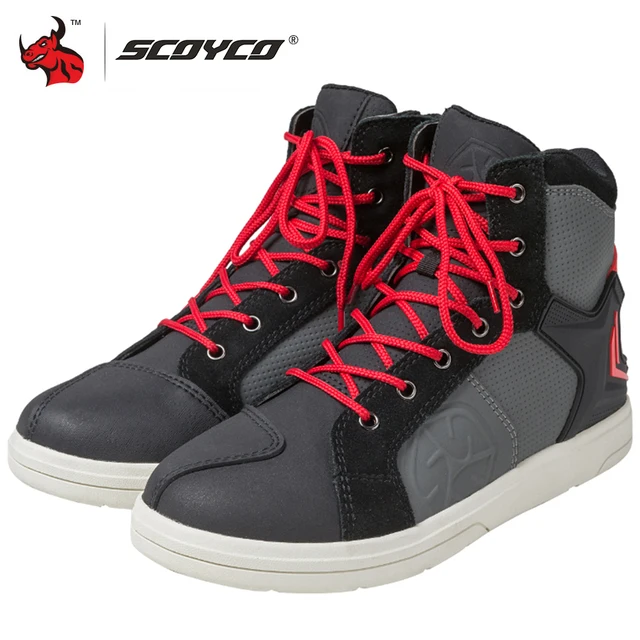 SCOYCO Motorcycle Boots Men Road 