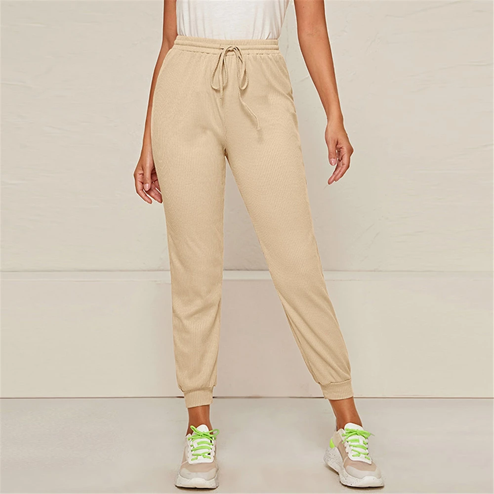 beige joggers womens