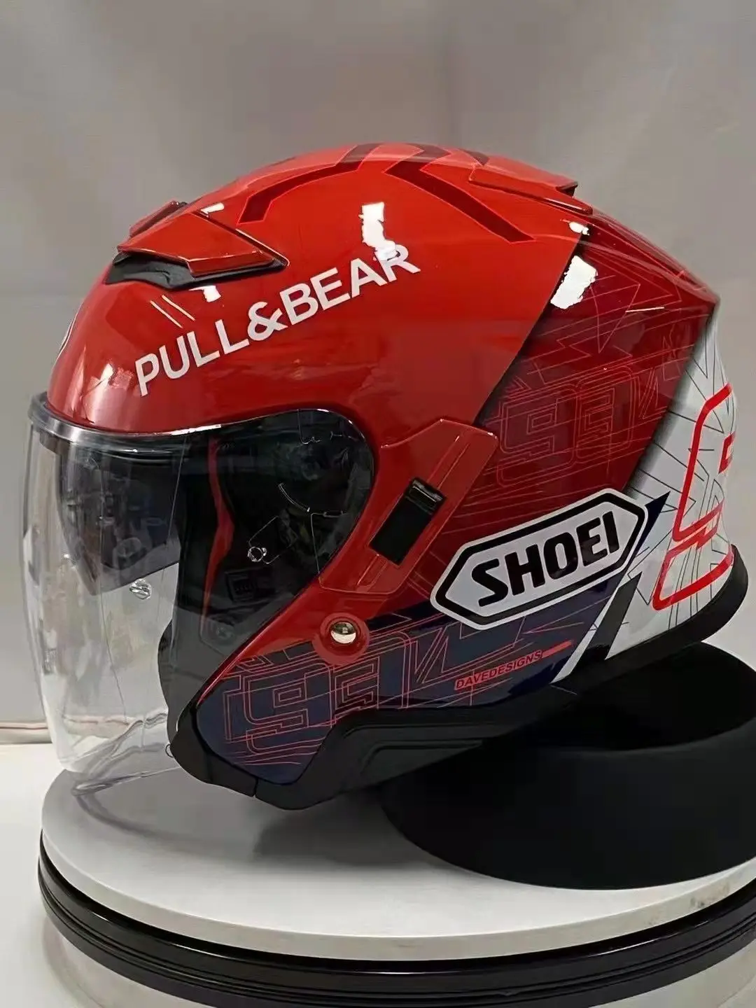 open face shoei helmet