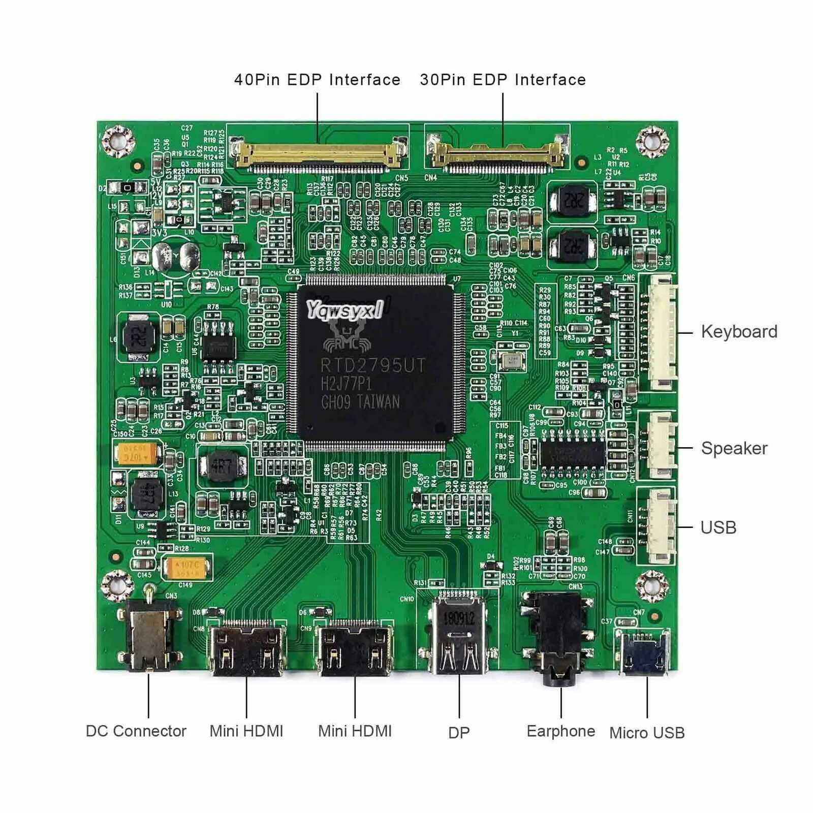 Agora Merh Diskiwn Yqwsyxl Kit For B140zan01 0 N173dse G31 Lcd Led Screen Edp 40 Pins 3840 2160 Mini Hdmi Controller Board Driver