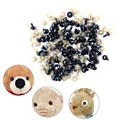 100Pcs/Bag DIY Doll Toy Eyes Black Plastic Safety Eyes Puppets Doll with Washers preview-2