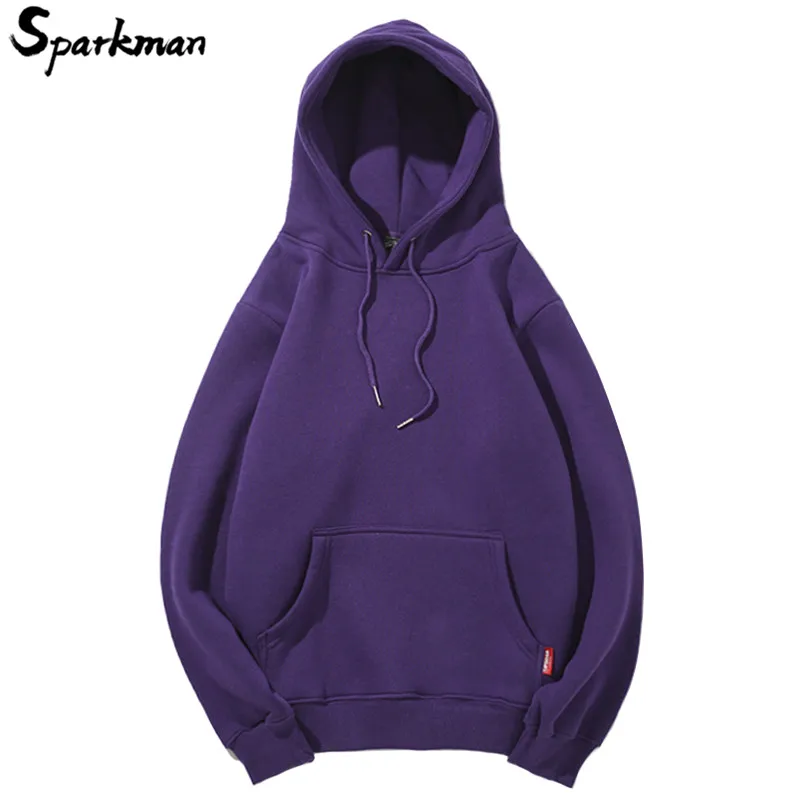 11 Colors Men Plain Pullover Hoodies 