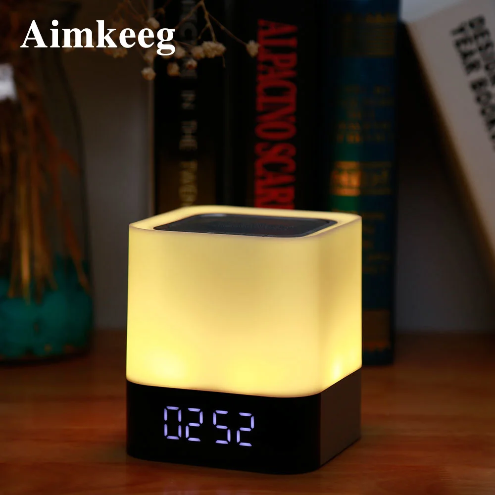 alarm clock with speaker and light