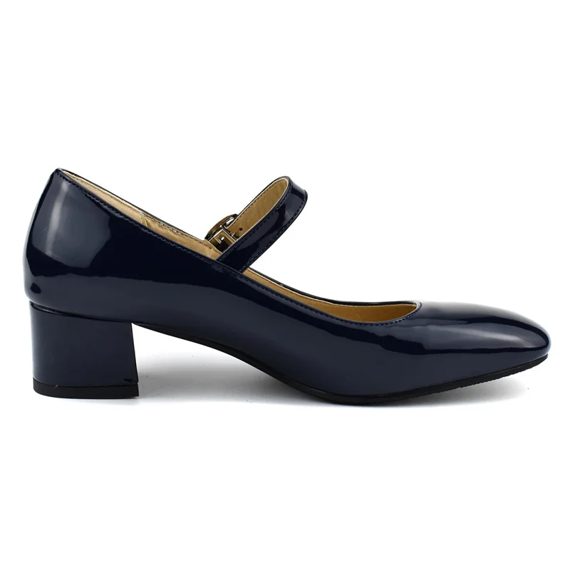 womens navy patent shoes