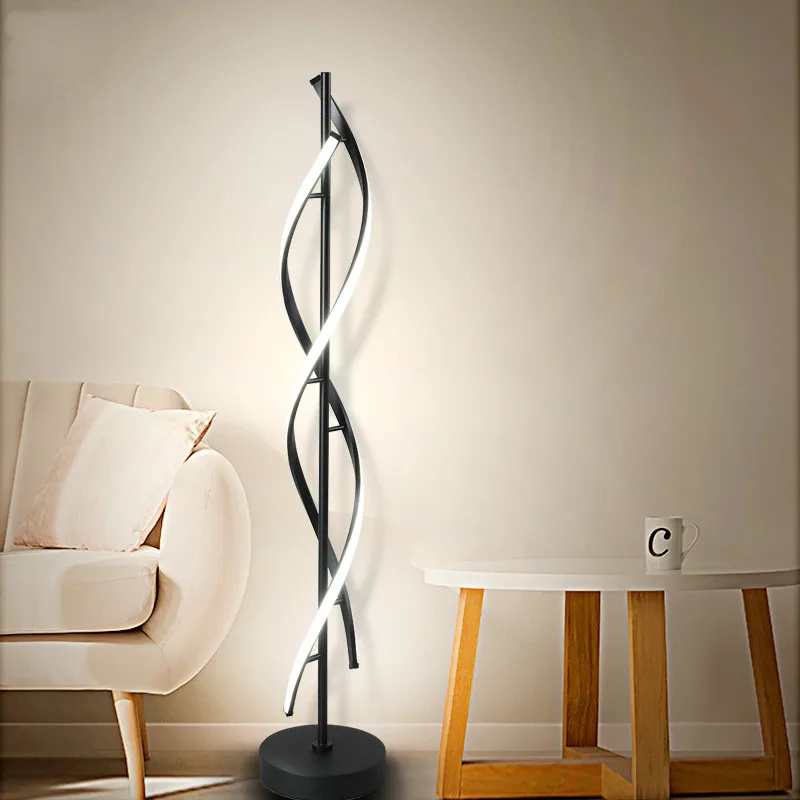 spiral floor lamp led