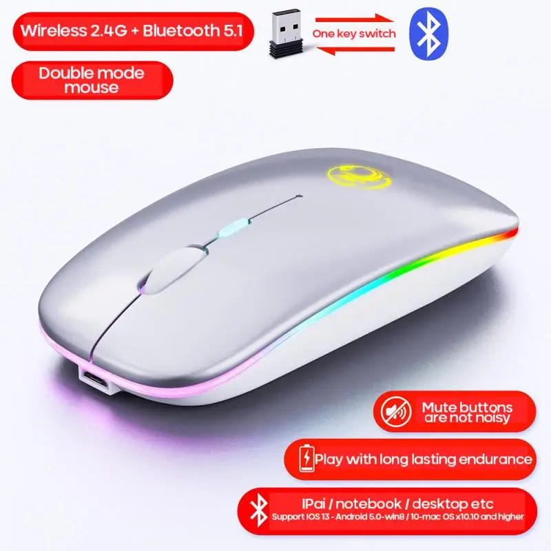 wireless mouse with led lights