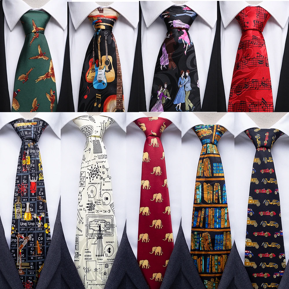 winner Paternal Tariff Cumpără Cravate bărbați și batiste | Tailor Smith Pattern Ties Fancy Music  Theme Necktie Polyester Printed Suit Dress Funny Casual Party Necktie  Cravat Accessories