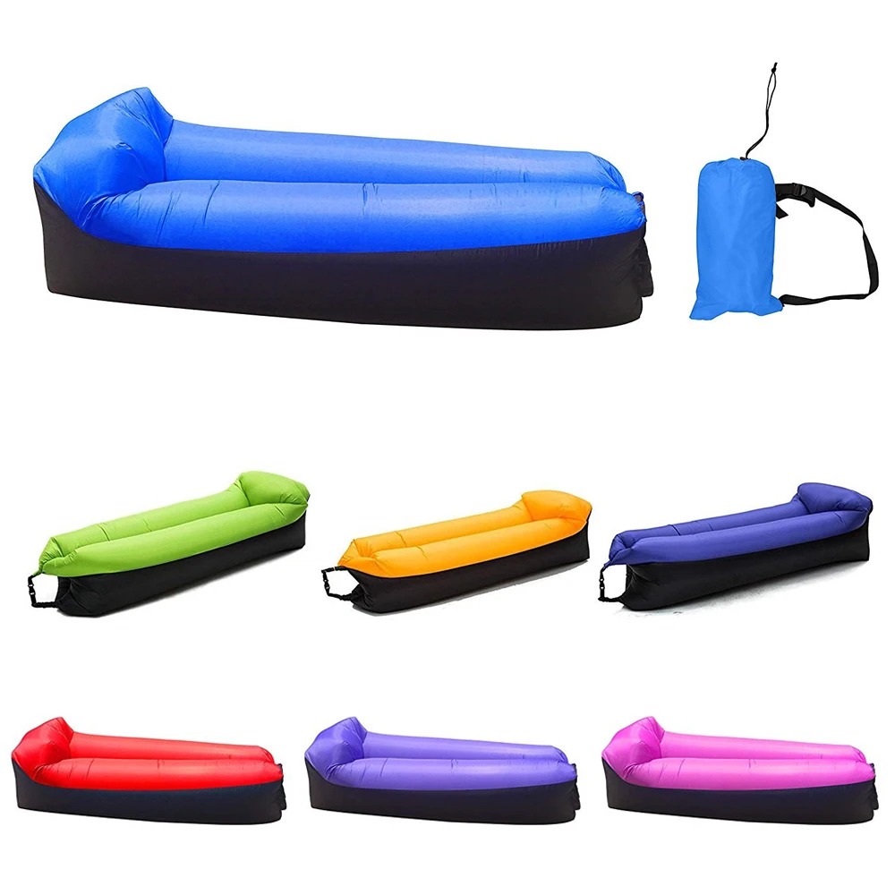 wind inflated beach bed