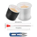 Plastic Crystal DIY Beading Stretch Cords Elastic Line With Beading Needles Scissors Wire String jeweleri thread String Thread preview-5