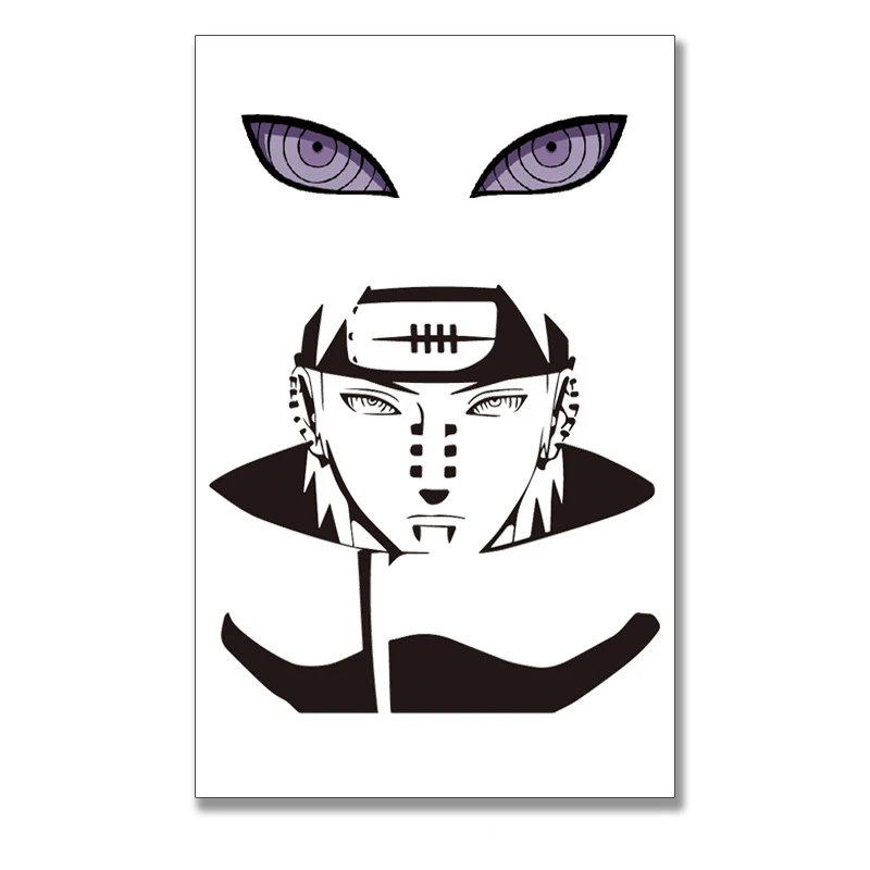 20pcs Waterproof Anime Naruto Tattoos Draken Cosplay Sticker Kakashi Itachi  Temporary Tattoo Sticker Dragon Halloween Accessorie