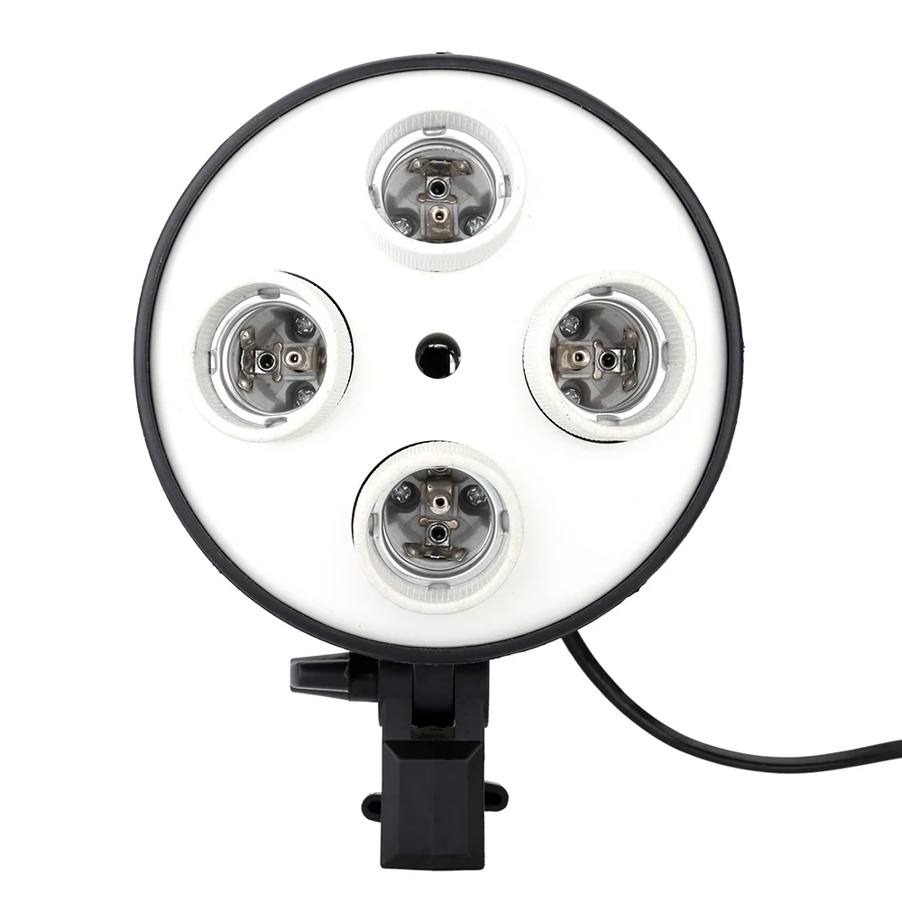 Andoer 4 in 1 E27 Base Socket Light Lamp Bulb Holder Adapter for Photo Video Studio Softbox + Photo Studio Foldable Softbox-animated-img