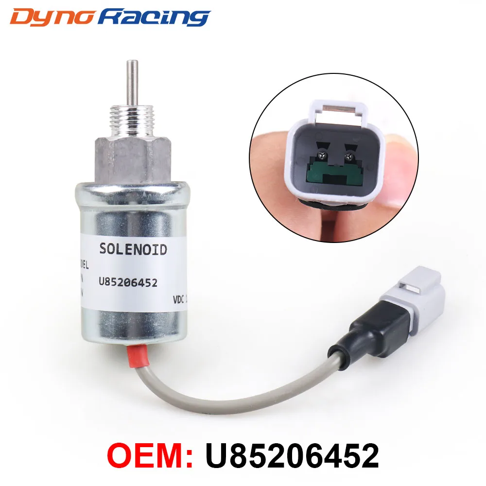 U85206452 Electrical Shut Off Solenoid for Perkins 402D 403D 404D 404C 403C 12V-animated-img