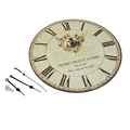 Vintage Wooden Wall Clock Large Shabby Chic Rustic Kitchen Home Antique Style preview-2