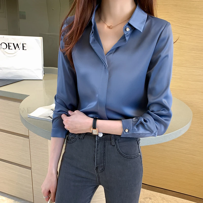 Satin blouse near me Clearance
