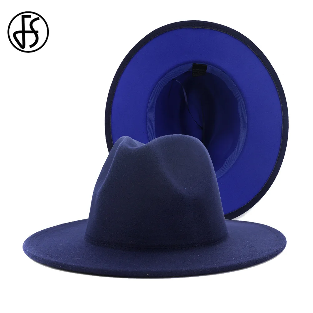 fedora hat navy blue