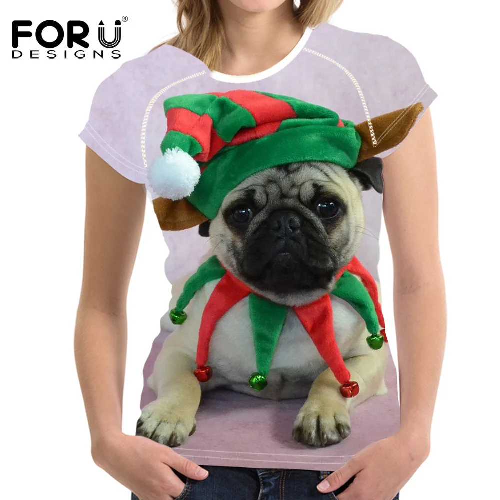 pug t shirt women's