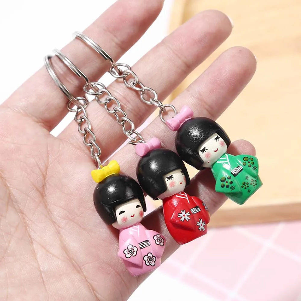 Купить Куклы и аксессуары Japanese Kimono Girl Cartoon Doll Keychain