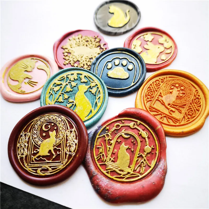 Wax Seal Stamp Set Lacquered Stamp Sealing Wax Kit DIY Craft