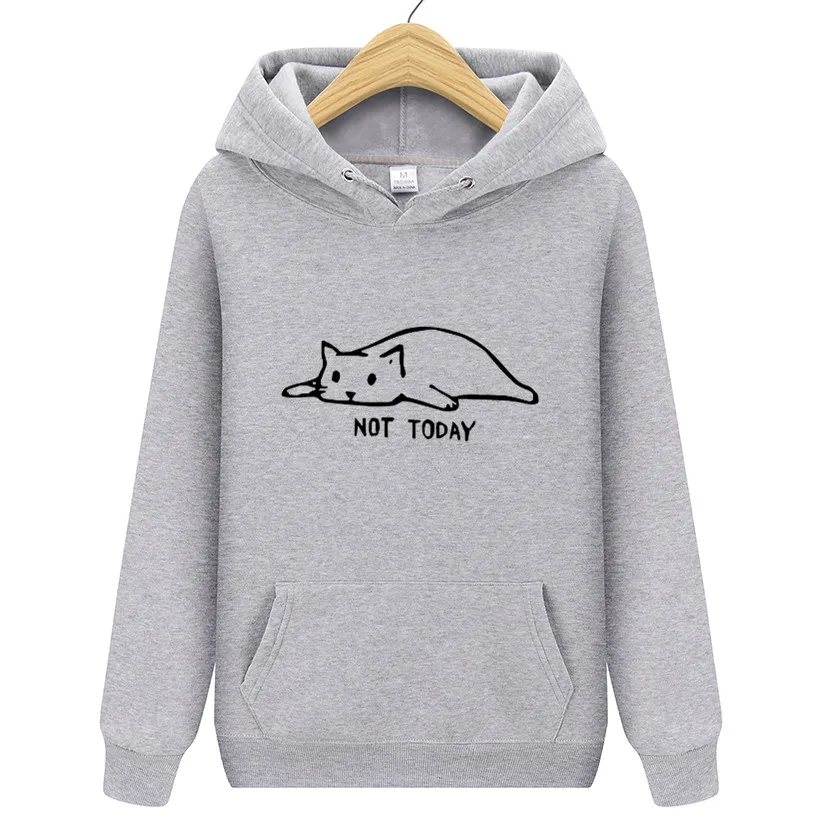 not today cat sweatshirt