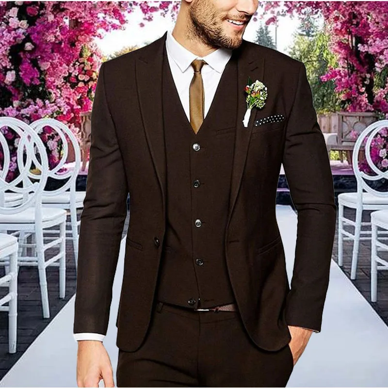 navy suit with blush pink tie