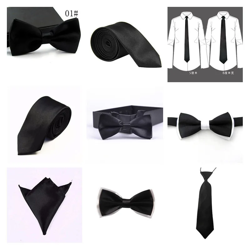 Men Boy Girls Bowties Solid Butterfly Bowtie Wedding Patry Accessories Gift Novelty Party Neck Tie New Neckwear FB112