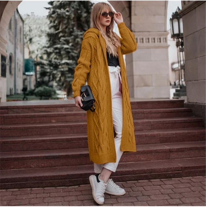 Oversized Long Cardigan Women Vintage 