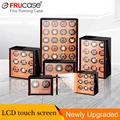 FRUCASE Watch Winder for automatic watches with LCD touch screen/Remote control/LED light Watches Storage collector cabinet box preview-1