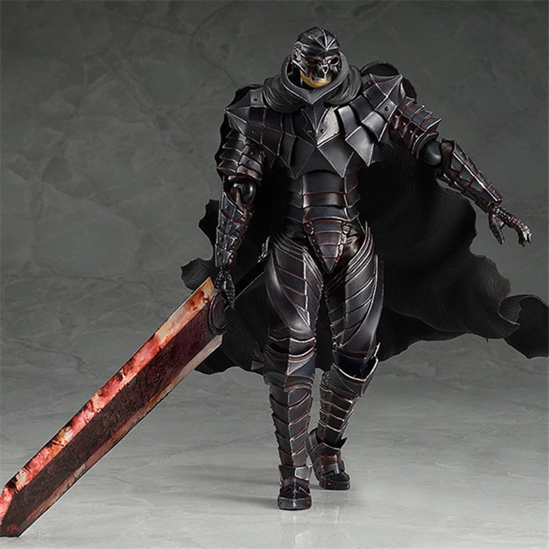 21cm Berserk Guts Anime Figure Guts Berserker Armor Action Figure Berserk  Black Swordsman Figurine Collection Model Doll Toys