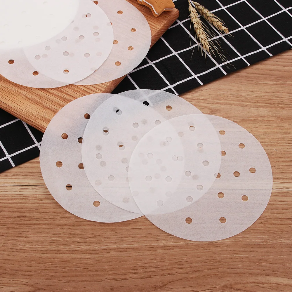 100 Sheets Air Fryer Non-Stick Steamer Paper Liner Oil Absorbing Paper  Round Square Liners Kitchen Under Steam Mat - AliExpress