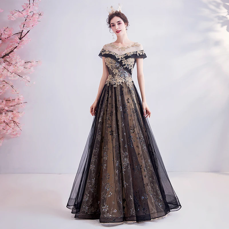 luxury baroque black golden rococo ball 