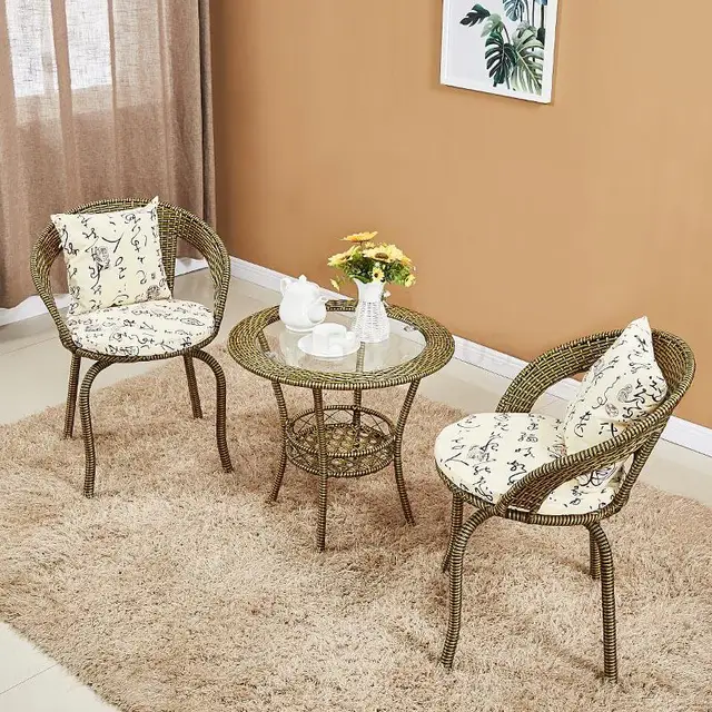 2 seater white table and chairs