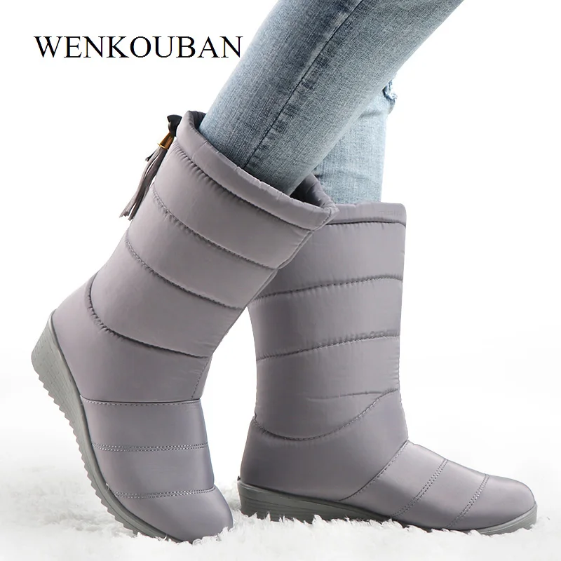 women's mid calf waterproof boots