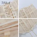 FSDA Tube Mesh Crop Top 2021 Women Sexy Summer Bandage Club Short Wrap Lace Up Breasted Corset Ladies White Tank Tops Party preview-6
