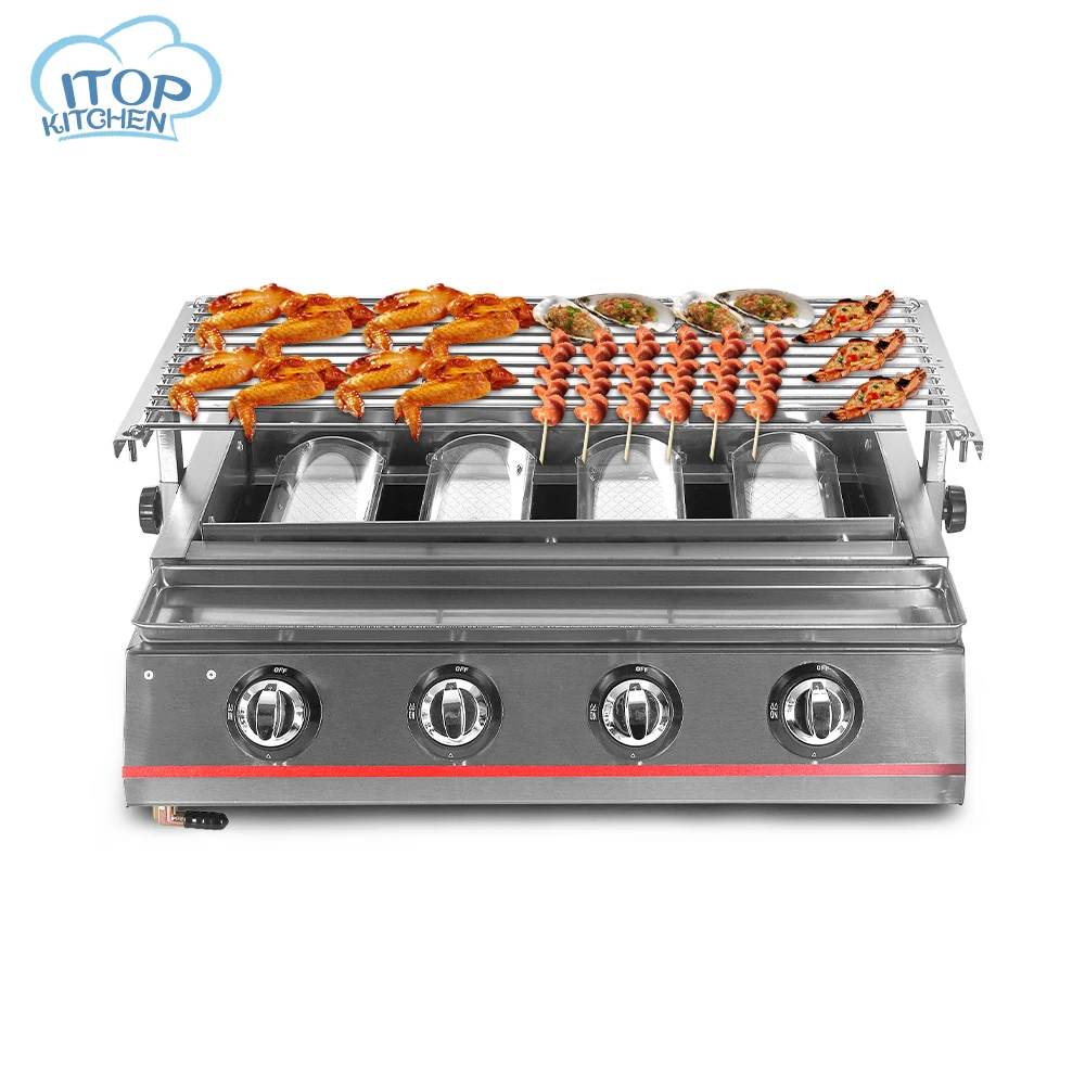 cooktop with grill gas