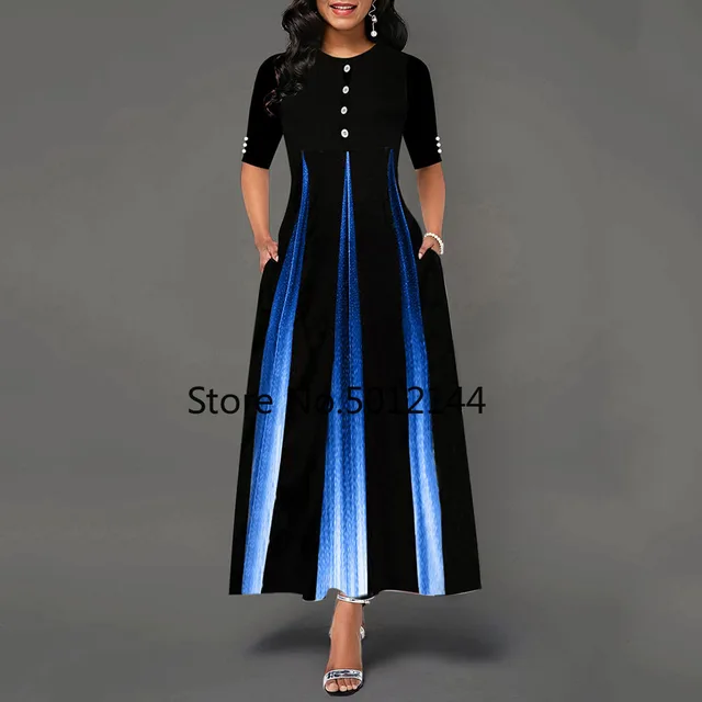 Maxi Elegant Party Dress Women Half 
