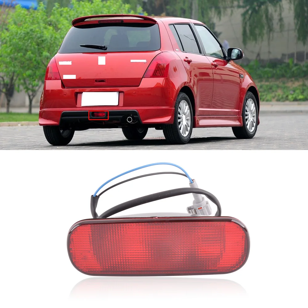 Acquistare Luci Auto | Capqx For Suzuki Swift 2005 2006 2007 2008 2009 2010 Car Rear Bumper Reflector Fog Light Reflector Brake Light Warning Lamp