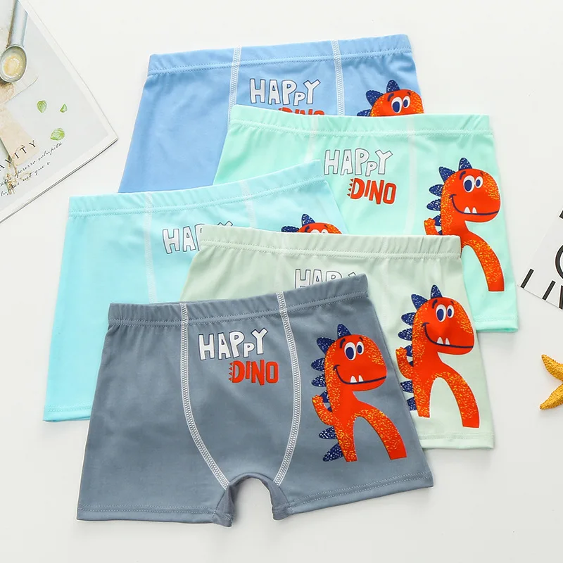 Αγορά Ρούχα για αγόρια  3 Pieces/lotChildren Boy Underwear for Kids Boxer  Panties Shorts Soft Cotton Underpants Boys Teenage Panties Baby Kids 1-14Y