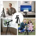 NA3560 Phone Tripod 55in Professional Video Recording Camera Photography Stand for Xiaomi HUAWEI iPhone Gopro with Selfie Remote preview-3