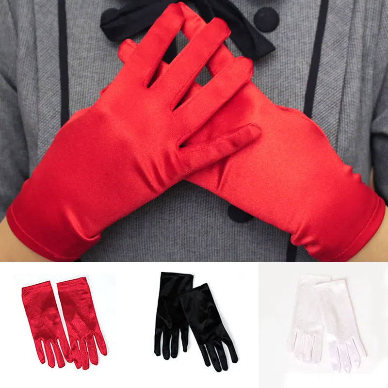 red fleece gloves women's