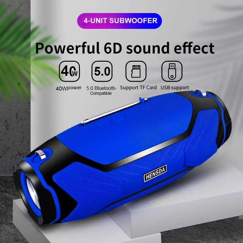 blue power speakers