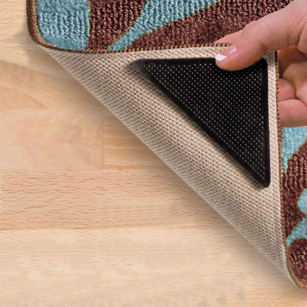 4 מדבקות למניעת החלקה של השטיח